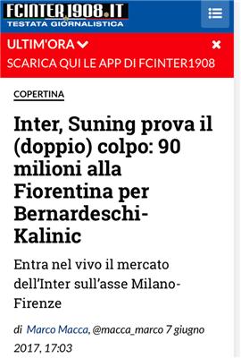 卡利尼奇鲁能,卡利尼奇来中超