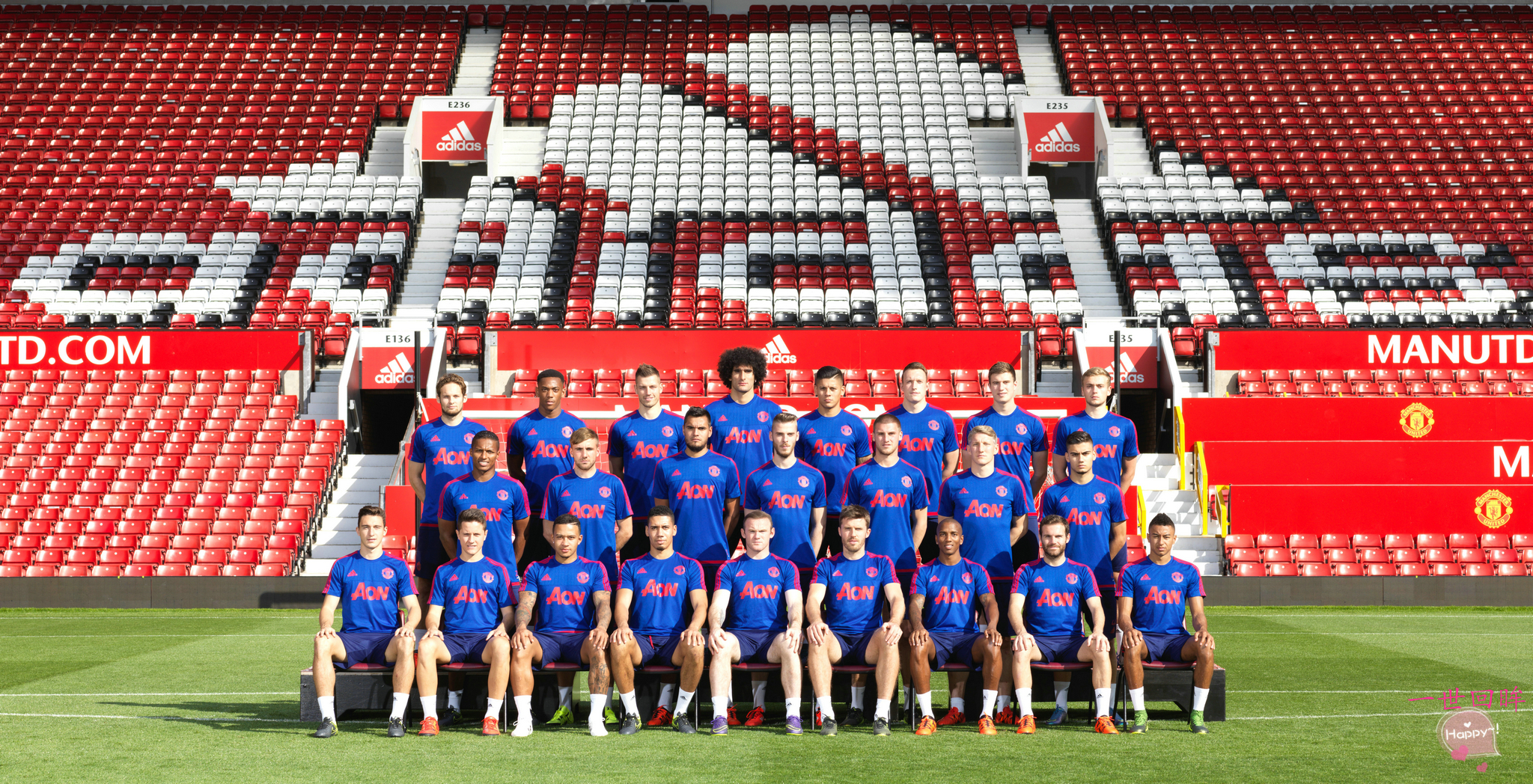 2016-17年曼联照片,曼联全家福照片2019