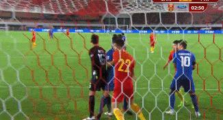 国足对阵威尔士邓涵文防守,邓涵文绝杀法国