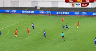 国足对阵威尔士邓涵文防守,邓涵文绝杀法国