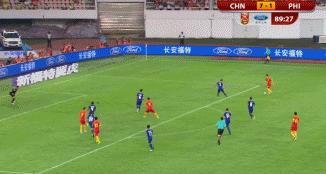 国足对阵威尔士邓涵文防守,邓涵文绝杀法国