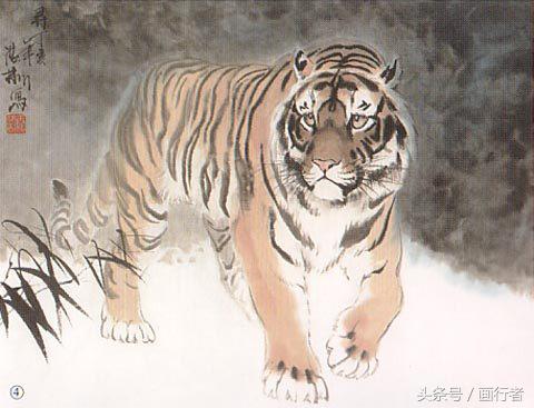 画虎年老虎,国画虎的基本绘画技法