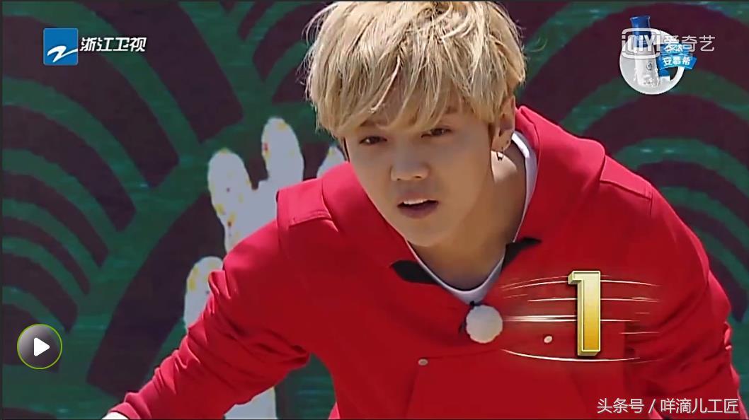 跑男第9期：热巴落水鹿晗伸手又缩回的细节，鹿晗在怕什么