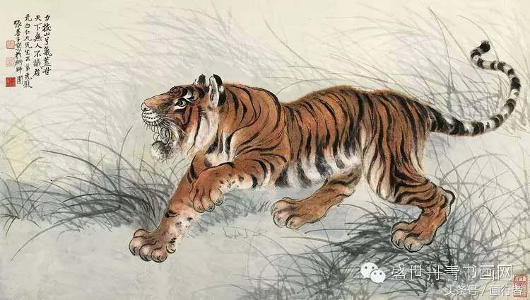 画虎年老虎,国画虎的基本绘画技法