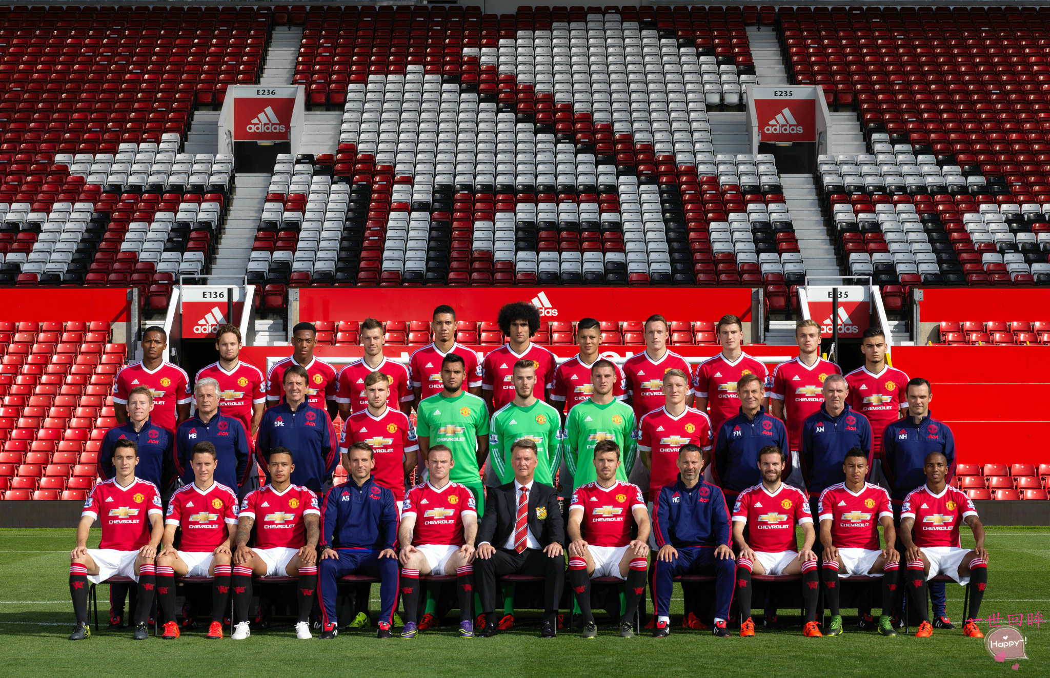 2016-17年曼联照片,曼联全家福照片2019
