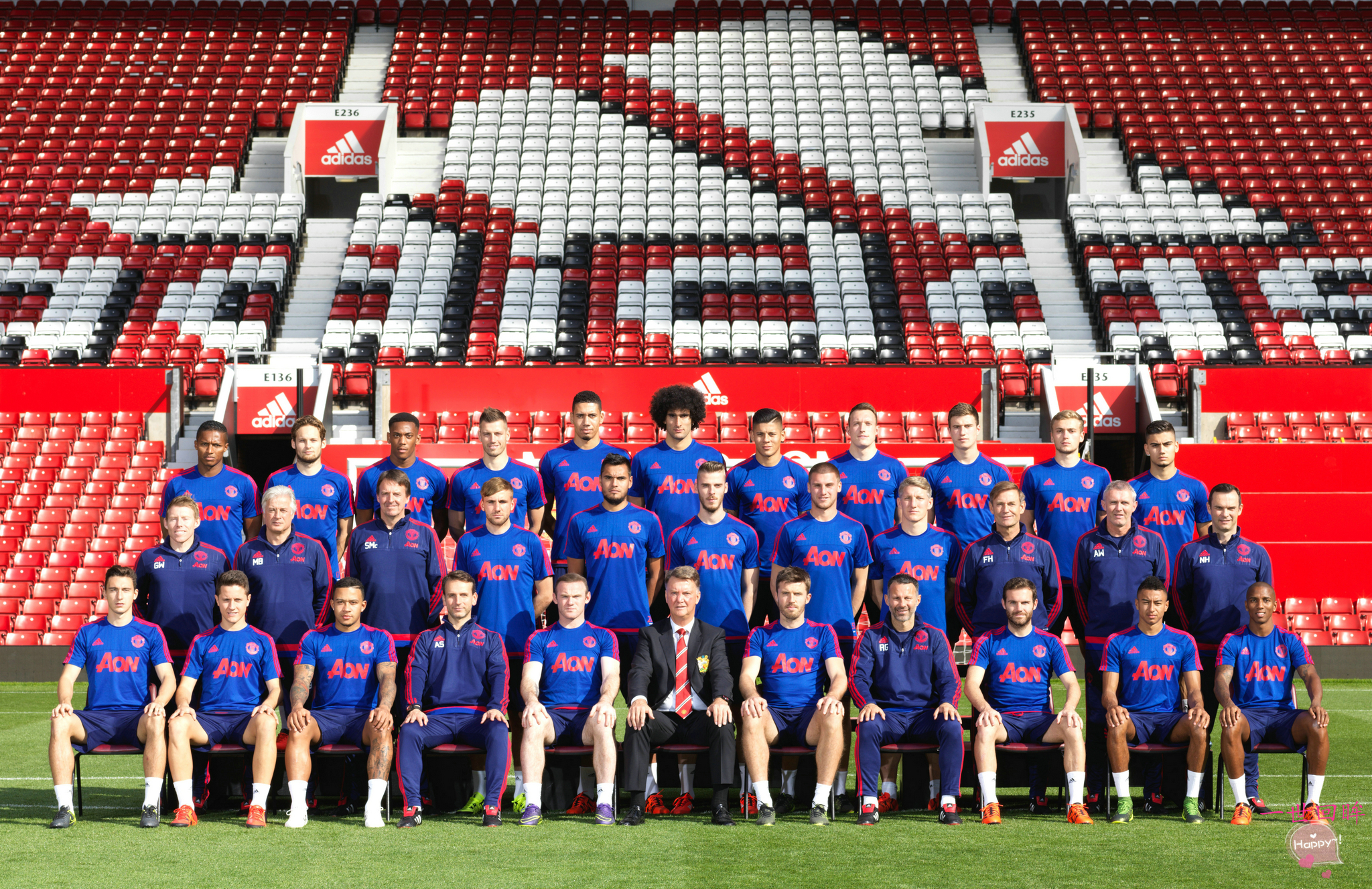 2016-17年曼联照片,曼联全家福照片2019