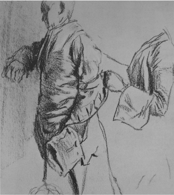 阿尔道夫门采尔素描作品赏析,素描大师门采尔速写