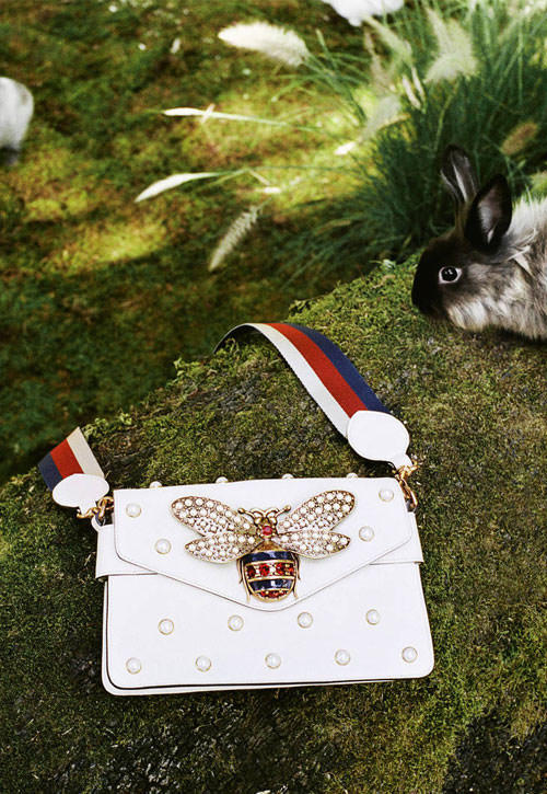 gucci蜜蜂珍珠包杨幂同款,gucci杨幂蝴蝶限量款包包