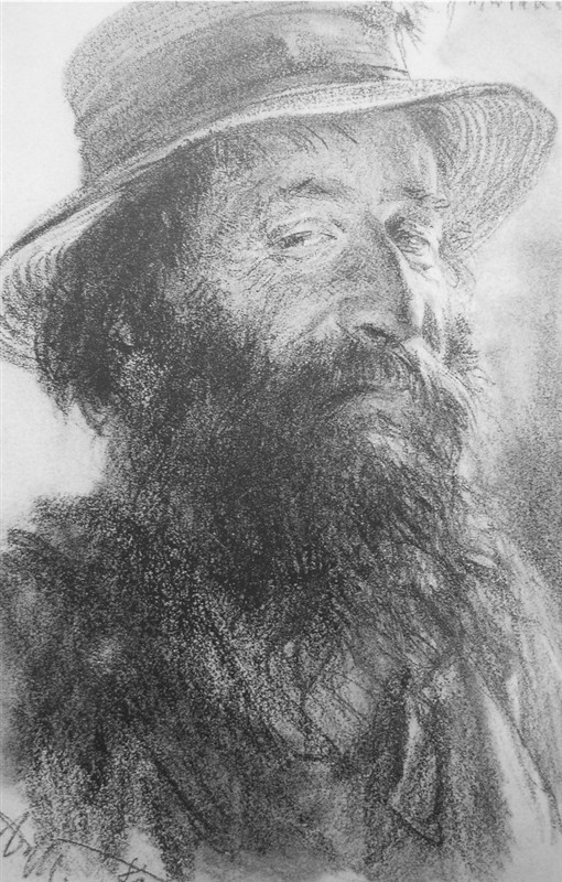 阿尔道夫门采尔素描作品赏析,素描大师门采尔速写