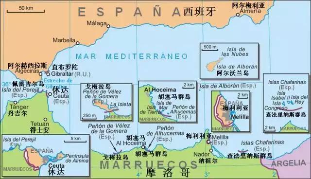 葡萄牙海外属地,西班牙属地在哪个洲