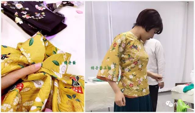 古法剪裁中式小袄,古法棉袄制作工艺