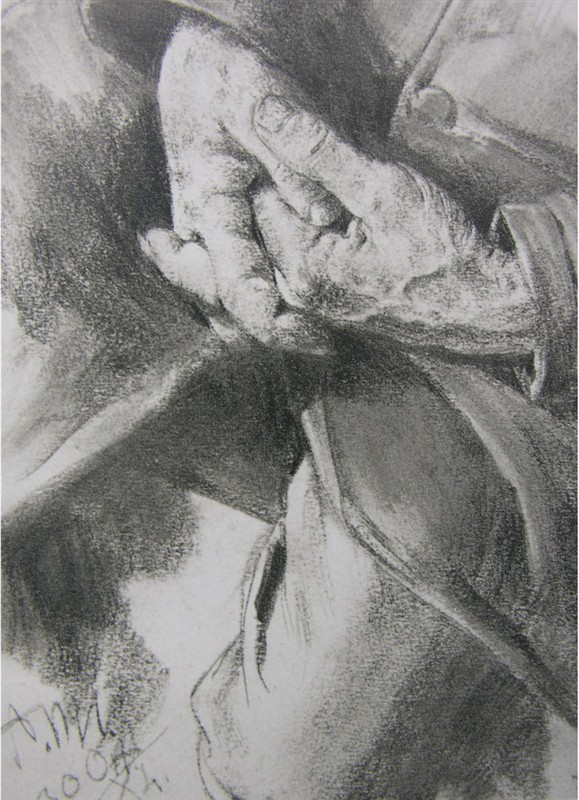 阿尔道夫门采尔素描作品赏析,素描大师门采尔速写