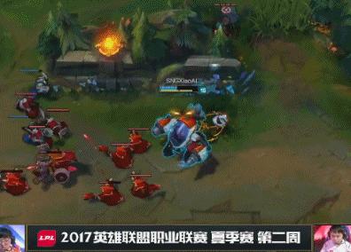 [动图集锦]五杀过后惨被针对JDG不敌苏宁，lwx大嘴熔化女警