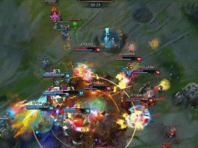 [动图集锦]五杀过后惨被针对JDG不敌苏宁，lwx大嘴熔化女警