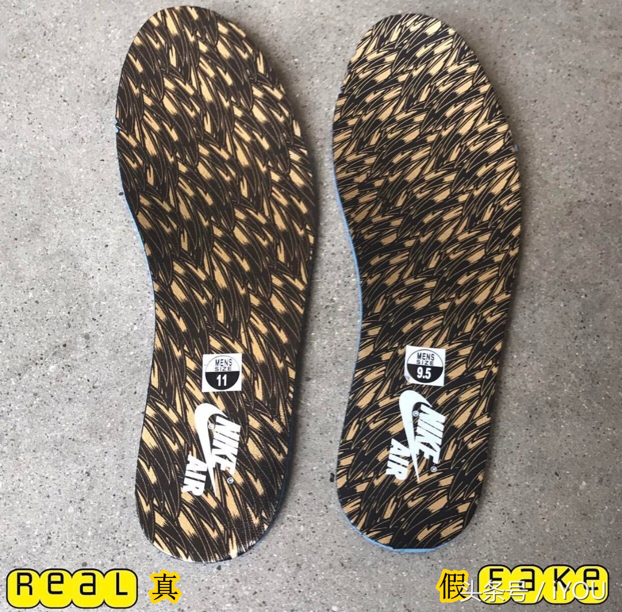 辨别airjordan11传奇蓝真假,真假对比airjordan33