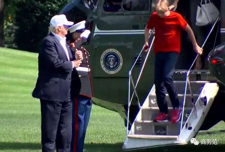 川普小儿子最新视频,川普12岁儿子