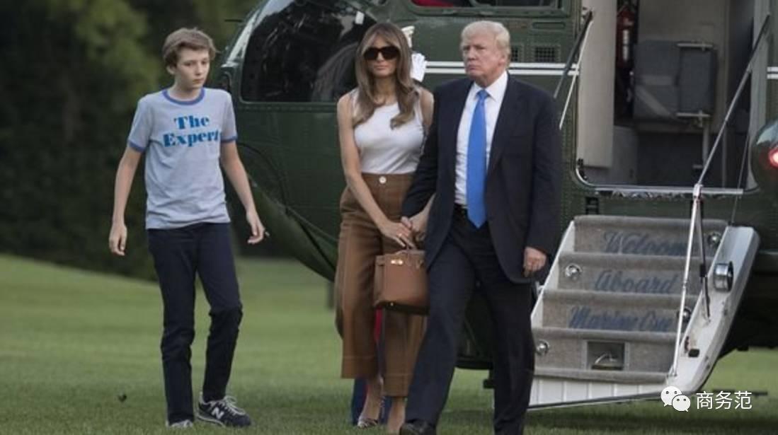 川普小儿子最新视频,川普12岁儿子