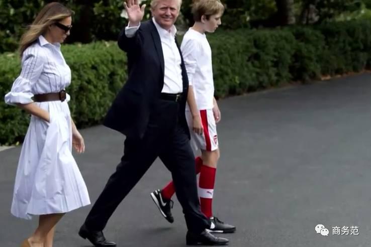 川普小儿子最新视频,川普12岁儿子