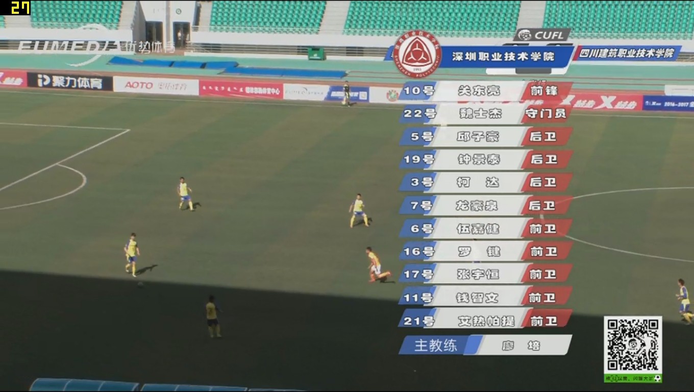 全国高职组足球联赛,大学生足球联赛甲组名单