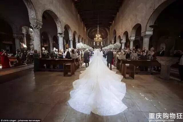 施华洛世奇极致奢华婚纱,施华洛世奇水晶镶嵌婚纱