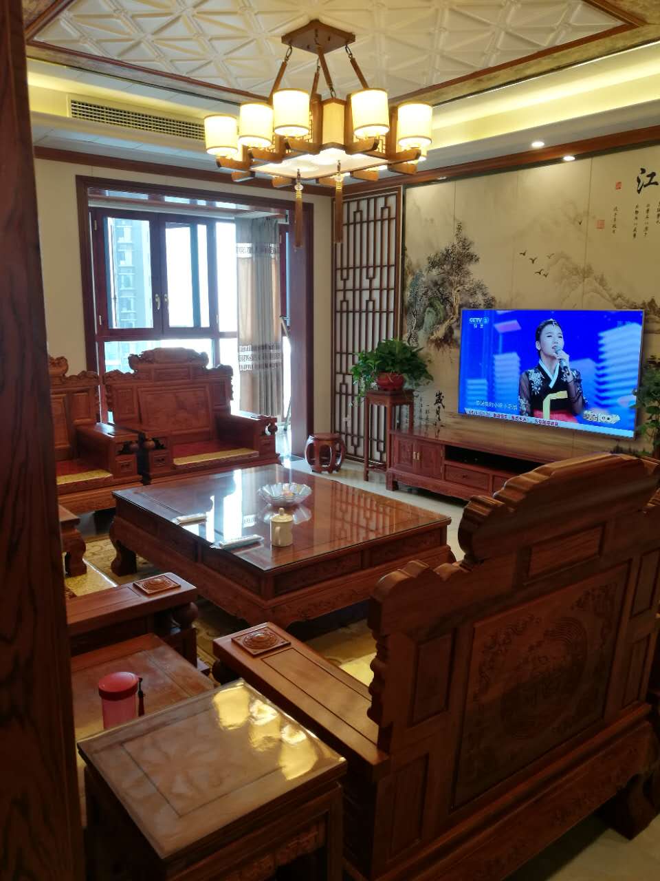 178平米红木家具装修,178平红木家具