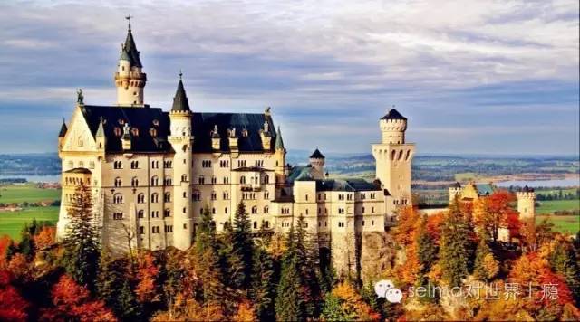 慕尼黑天鹅城堡内部,德国慕尼黑天鹅