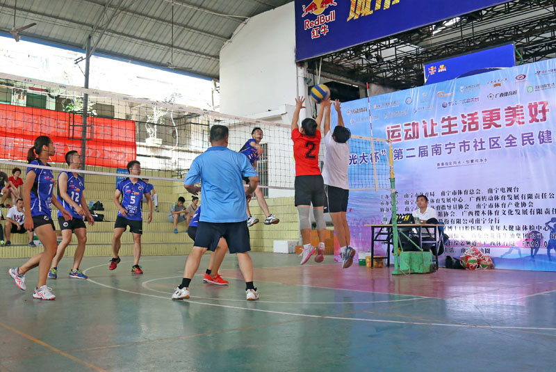 南宁市第十三气排球运动会,南宁气排球社区比赛