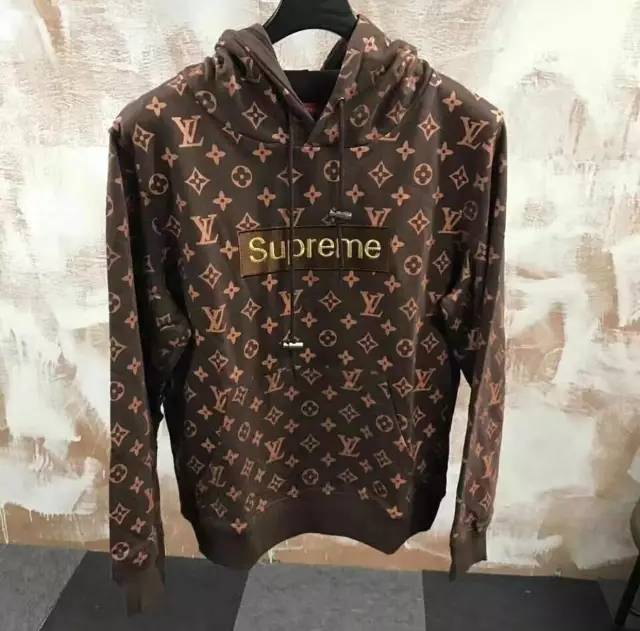 supremexlv联名外套,supreme和lv联名的红色卫衣