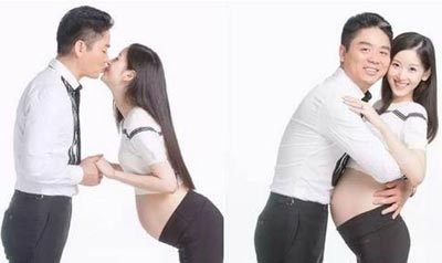 董璇怎么拍孕妇照,孙俪董璇圆脸照片