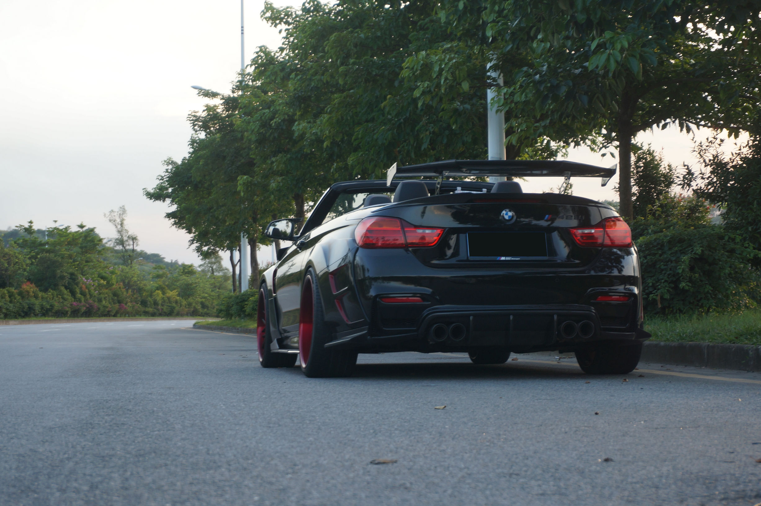 宝马428i运动套装改装黑武士,宝马428四门黑武士