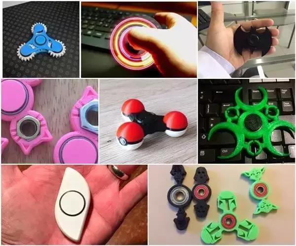 好玩的3d打印指尖陀螺,3d打印指尖陀螺蓝绿