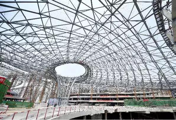 新机场凤凰展翅图片,新机场结构