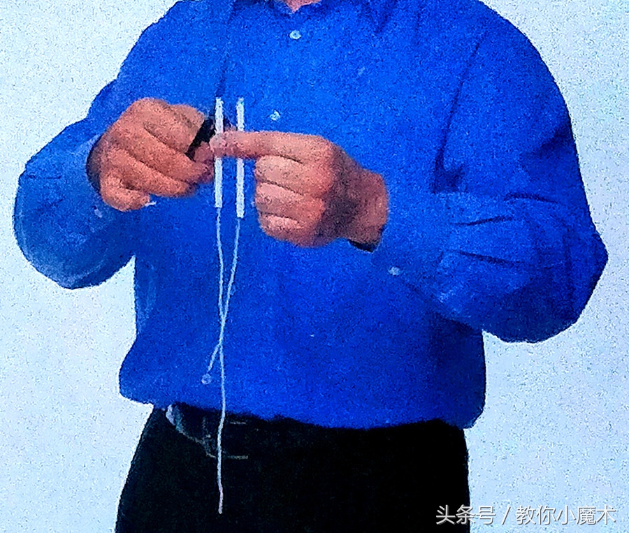 小魔术绳子剪断再还原,剪断的绳子如何复原魔术教程