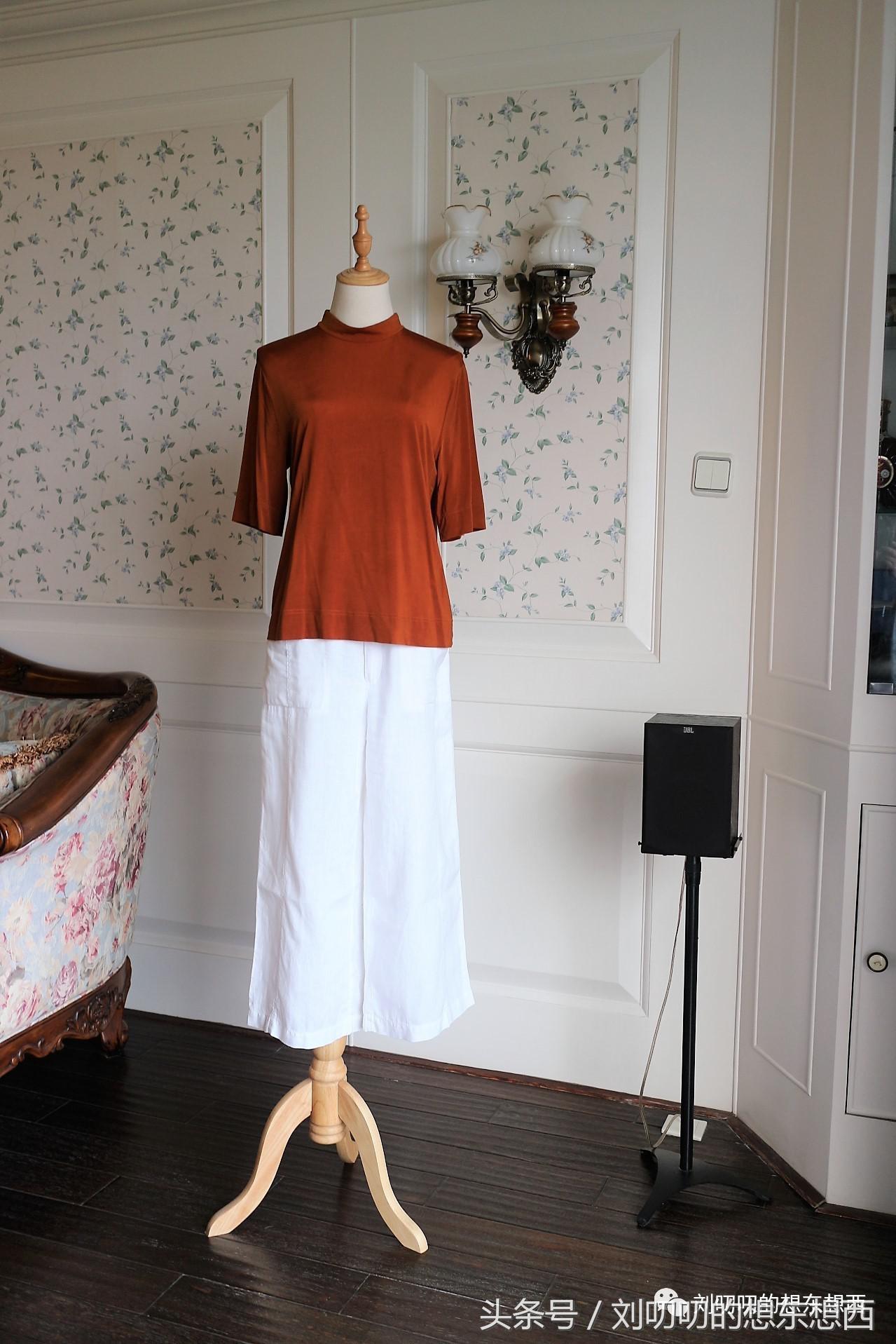 重磅棉T恤潮款,小众纯色t恤韩版