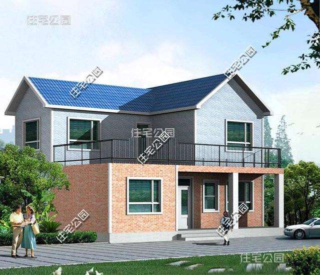 小户型15万元两层木别墅,小宅基地也能建好房农村自建房