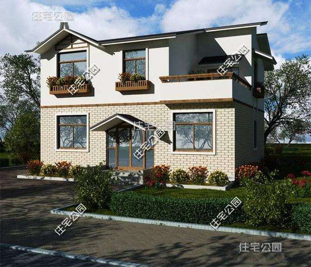 小户型15万元两层木别墅,小宅基地也能建好房农村自建房