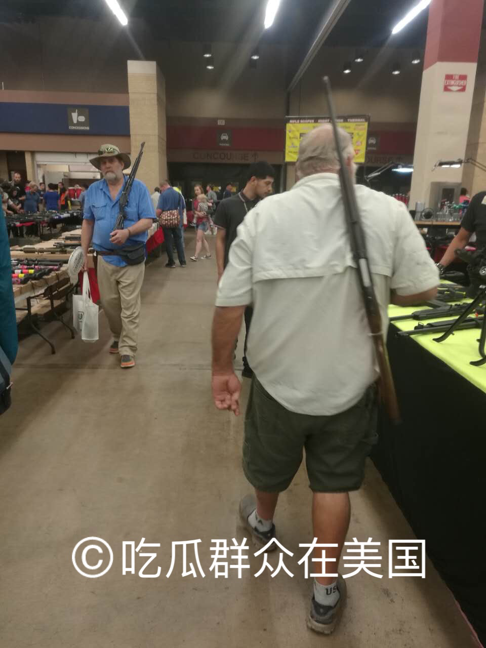 美国佛罗里达州枪展,在美国逛枪展