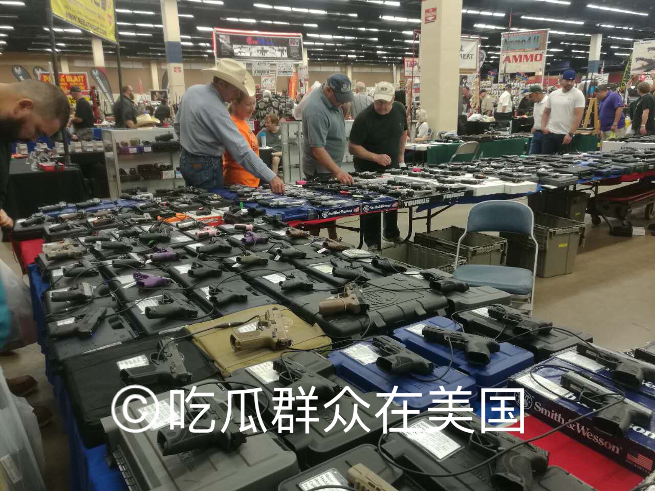 美国佛罗里达州枪展,在美国逛枪展