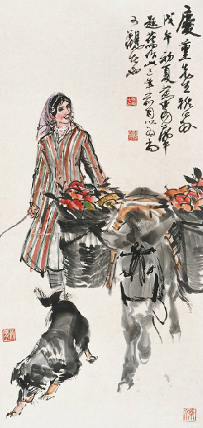 黄胄人物速写大师,毛笔速写人物大师级别