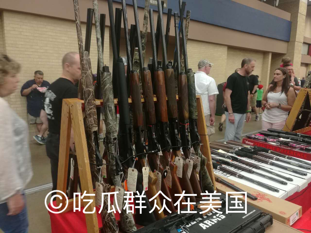 美国佛罗里达州枪展,在美国逛枪展