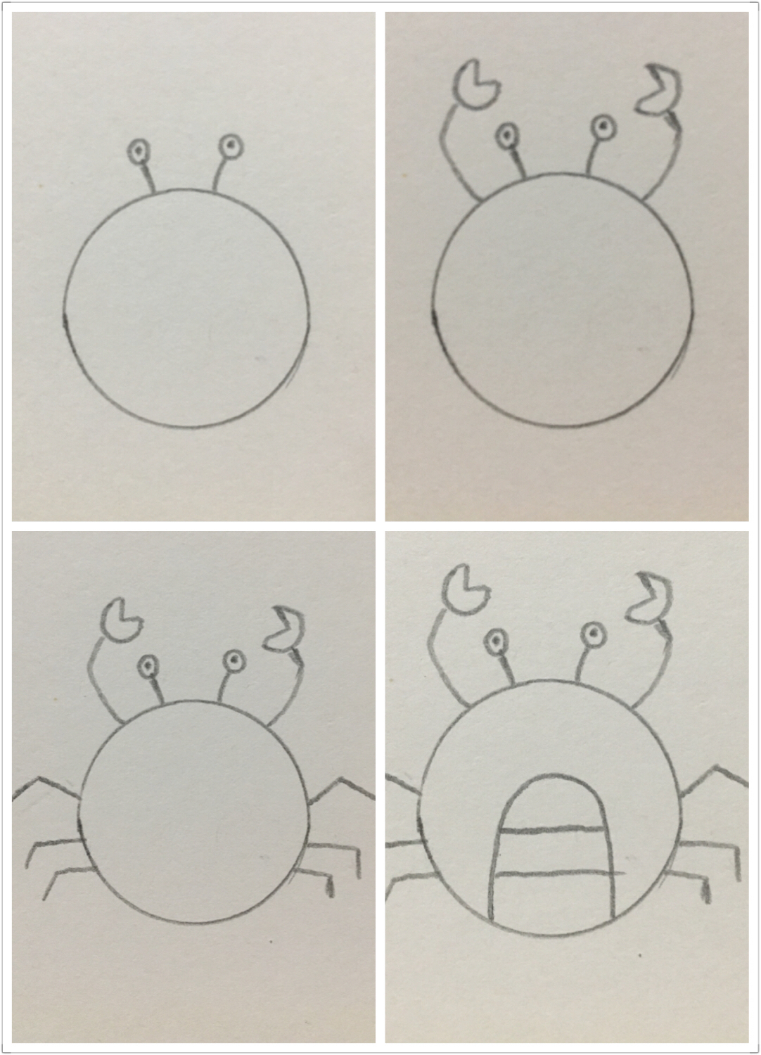 硬币画小羊简笔画,硬币画动物简笔画