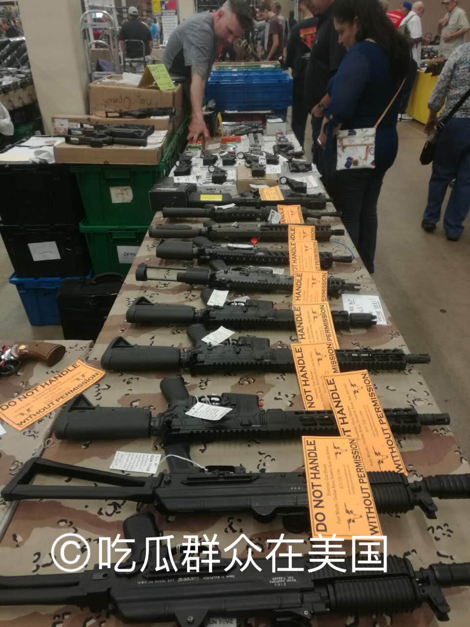 美国佛罗里达州枪展,在美国逛枪展