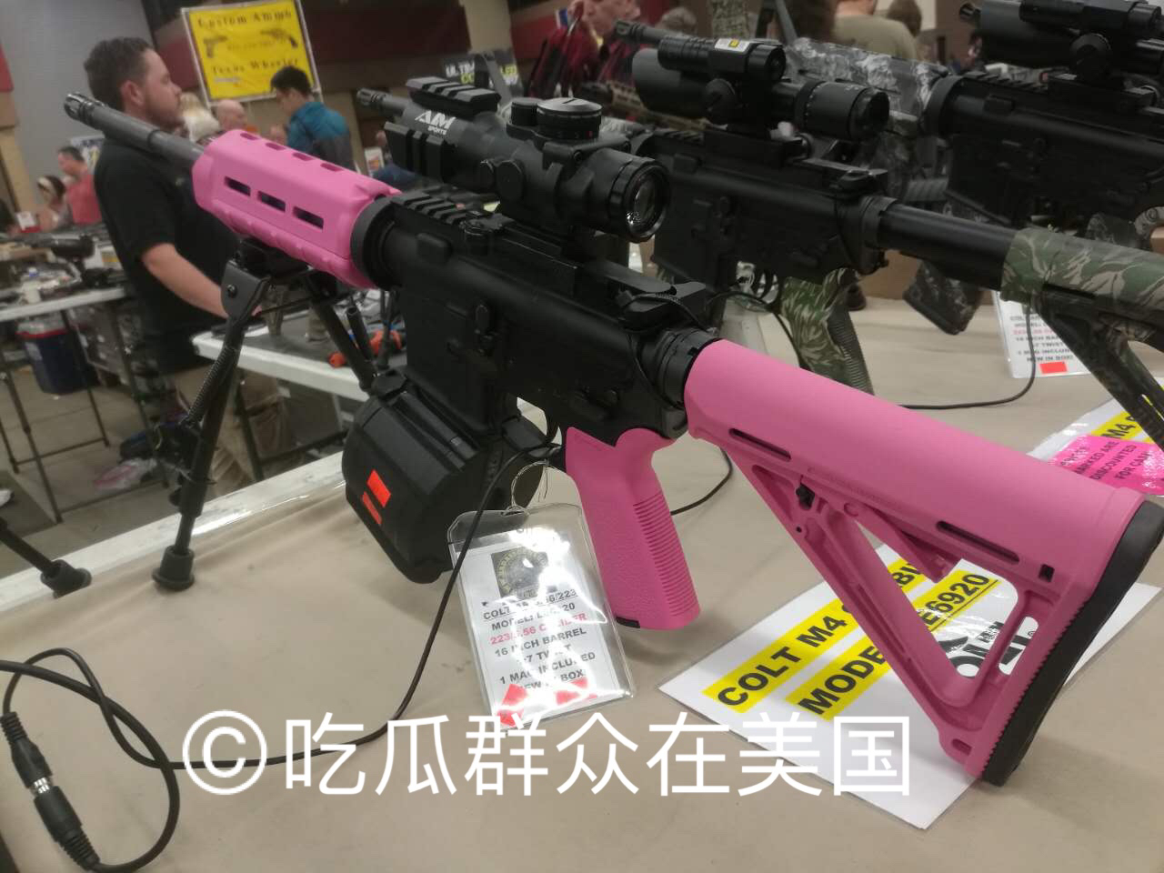 美国佛罗里达州枪展,在美国逛枪展