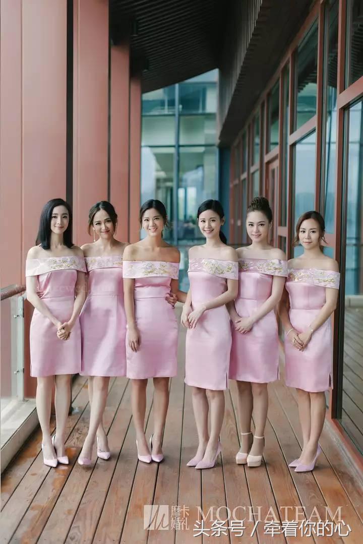 刘诗诗婚礼伴娘装,刘诗诗礼服同款