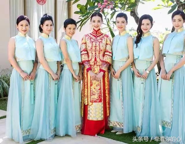 刘诗诗婚礼伴娘装,刘诗诗礼服同款