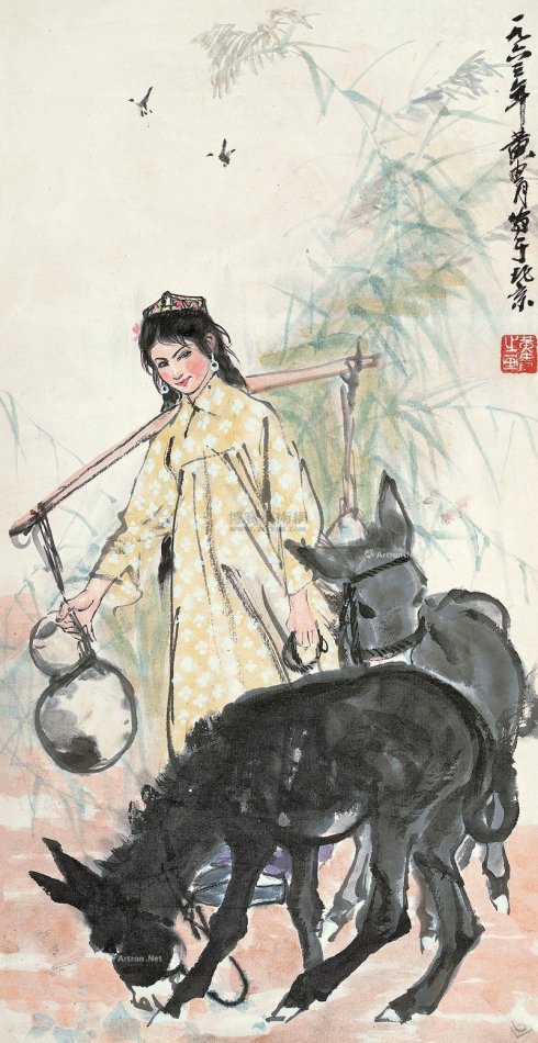 黄胄人物速写大师,毛笔速写人物大师级别