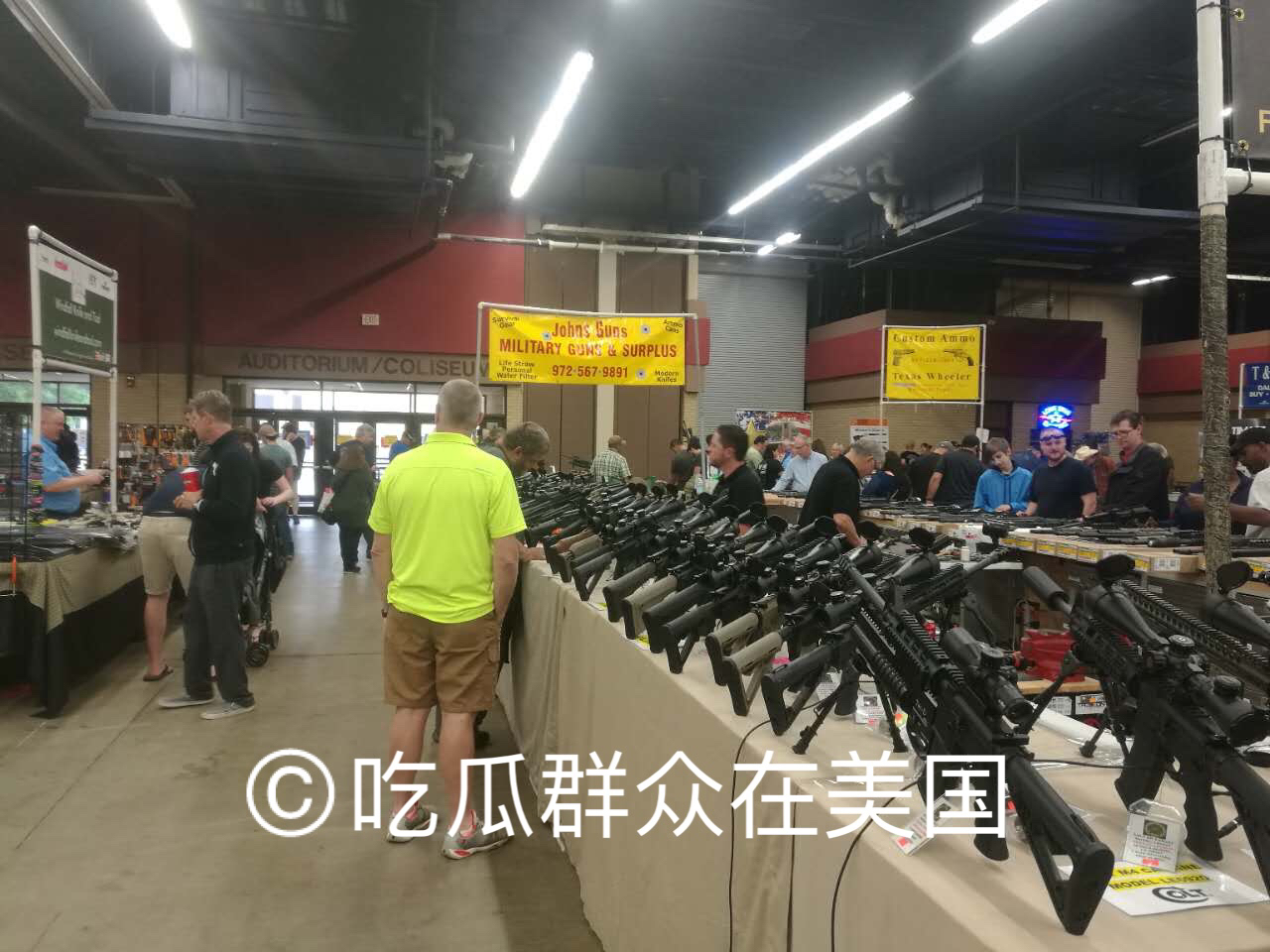 美国佛罗里达州枪展,在美国逛枪展