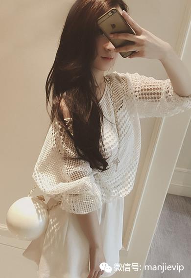 梦幻纯白精美蕾丝连衣裙 (雾色森林连衣裙)