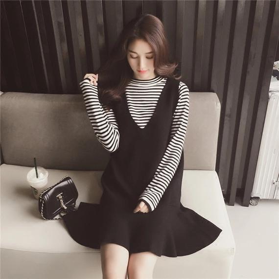 宽松韩版慵懒穿搭,韩国休闲简单温柔文艺穿搭