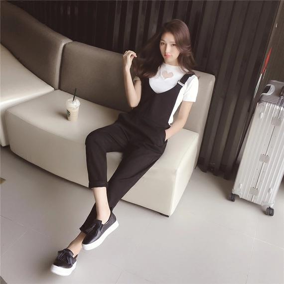 宽松韩版慵懒穿搭,韩国休闲简单温柔文艺穿搭